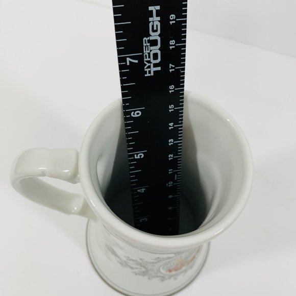 Vintage Caribbean Barbados Marine Life Porcelain Mug Angel Fish Sea Life Story - Picture 12 of 12